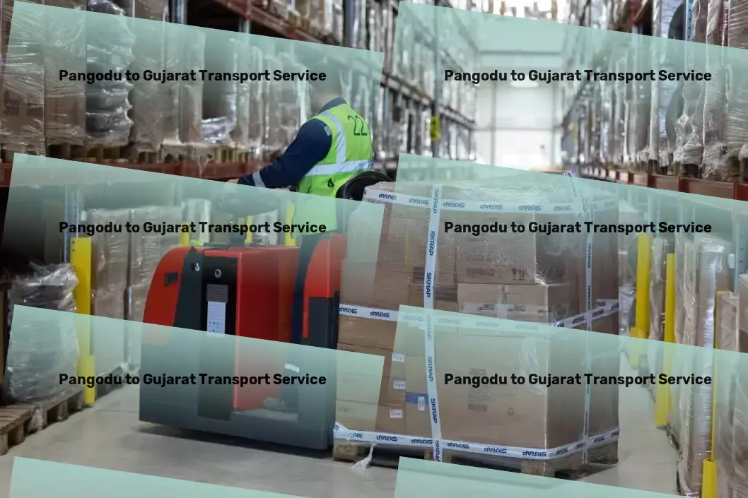 Pangodu to Gujarat Transport Express parcel shipment services