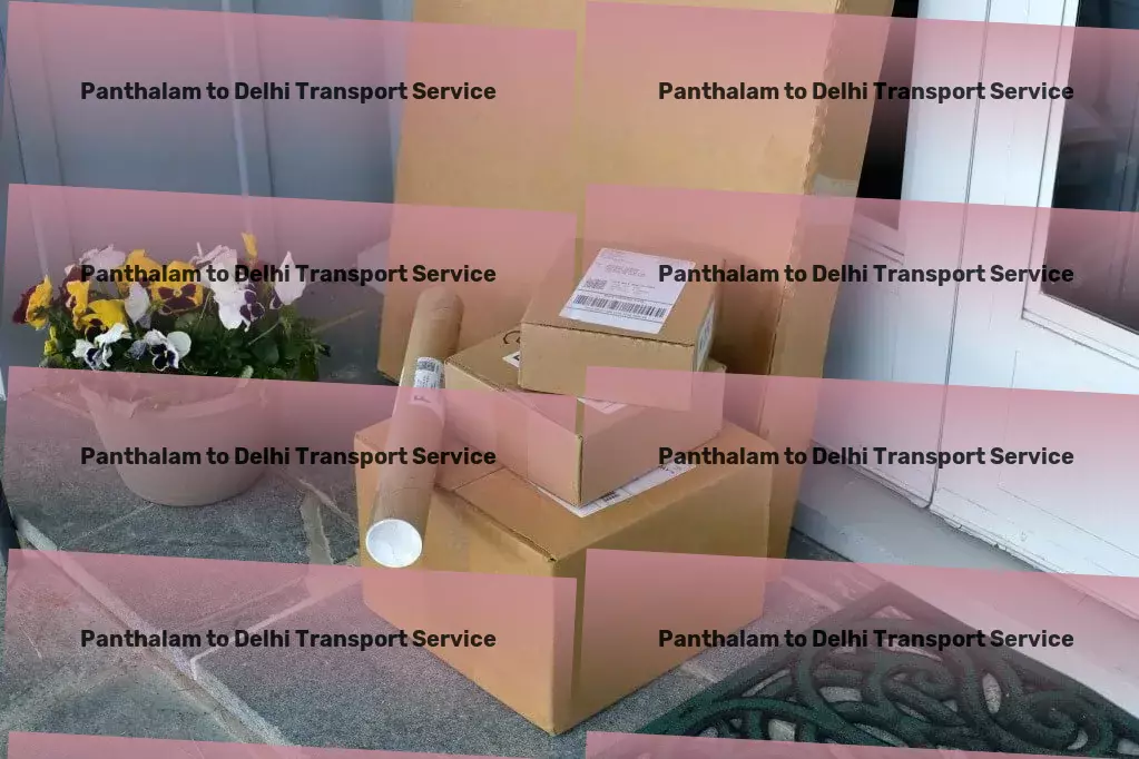 Panthalam to Delhi Transport Courier and parcel services