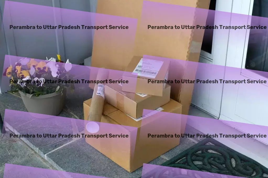 Perambra to Uttar Pradesh Transport Heavy equipment movers