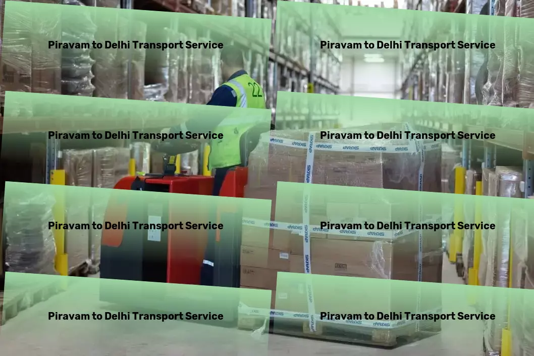 Piravam to Delhi Transport Specialized transport logistics