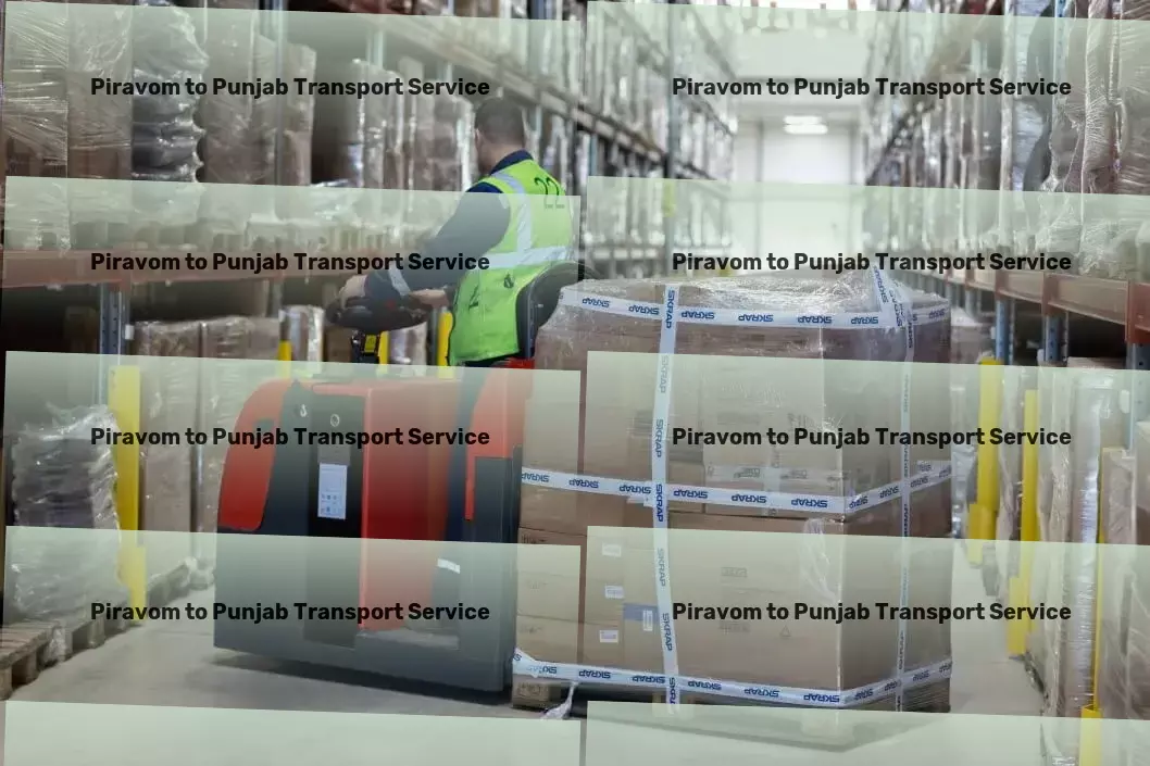 Piravom to Punjab Transport Parcel freight networks